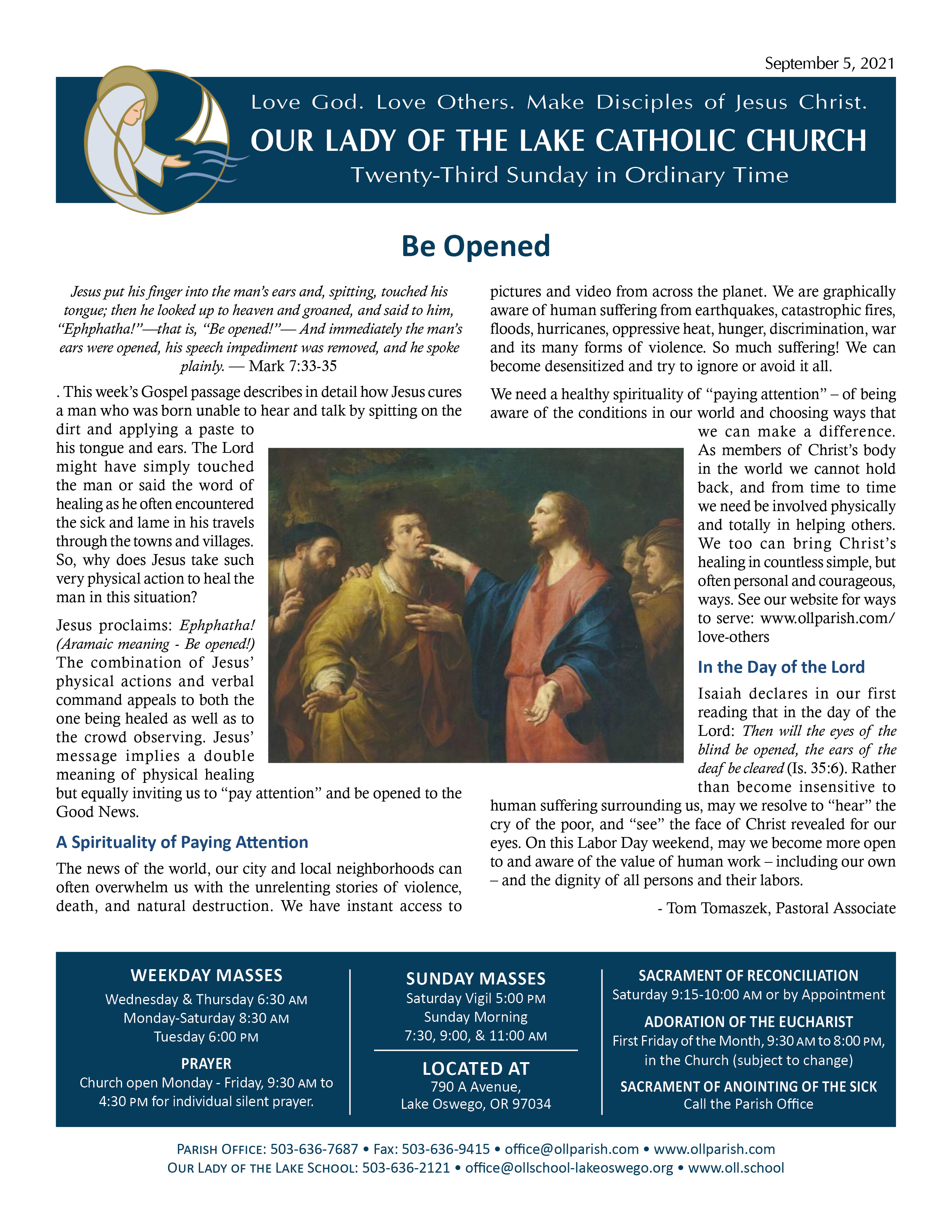 Bulletin | Our Lady of the Lake Catholic Church